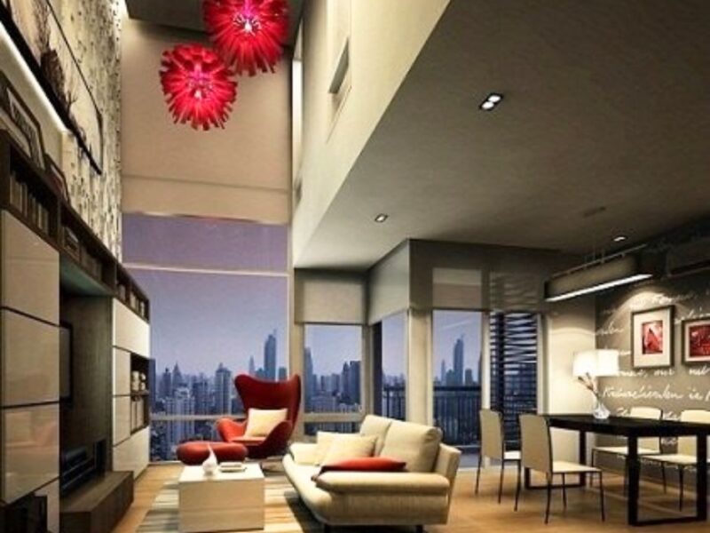 Modern Duplex Condo 1 bedroom 70 sq.m Near BTS Ratchatewi