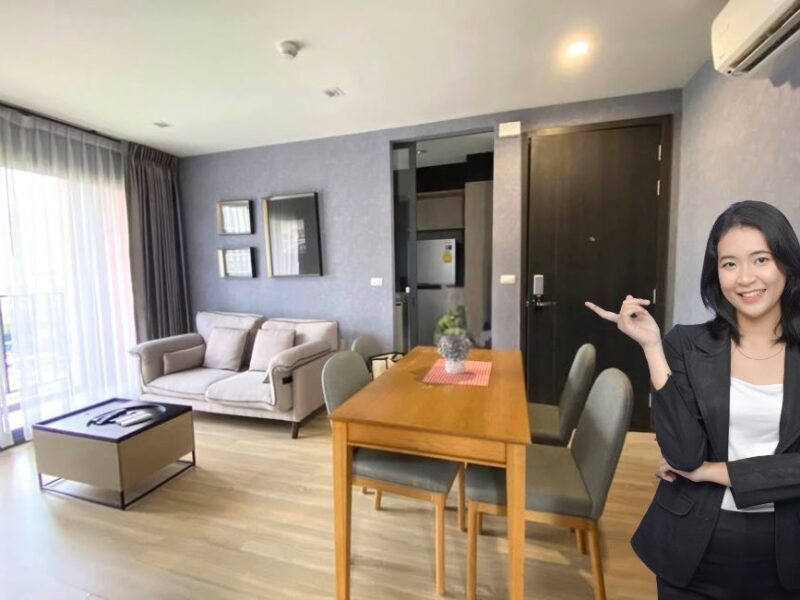 Condo for Rent 2 bedrooms at THE BASE Garden Rama 9 Great Location Near ARL