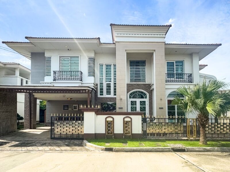 ขายบ้านเดี่ยวสุดหรู สไตล์ยุโรป หลังมุม 3 ห้องนอน เขตประเวศ ใกล้ทางด่วน