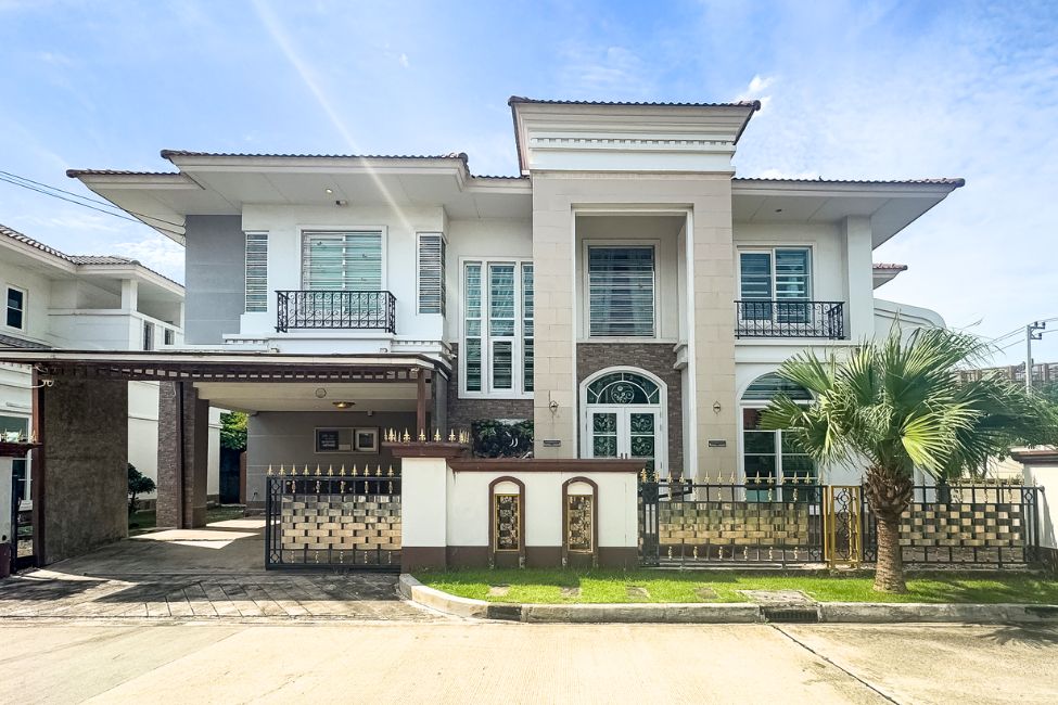 ขายบ้านเดี่ยวสุดหรู สไตล์ยุโรป หลังมุม 3 ห้องนอน เขตประเวศ ใกล้ทางด่วน