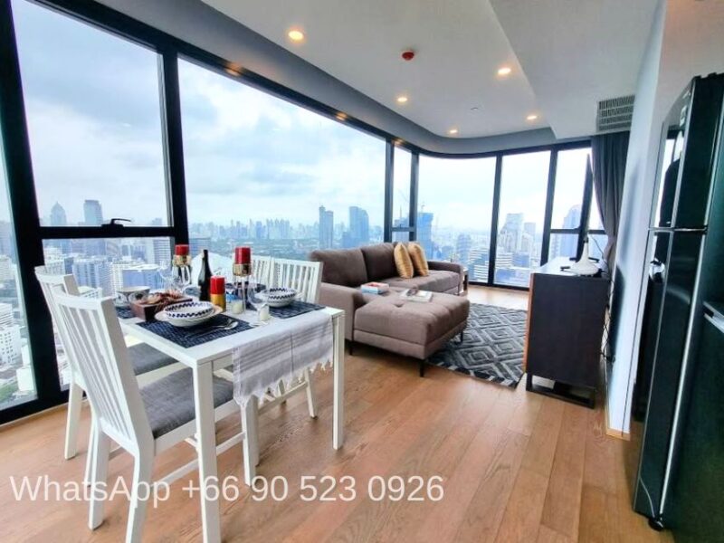 Modern Condo for Rent 2 bedrooms walk to BTS at Ratchathawi, Silom Area