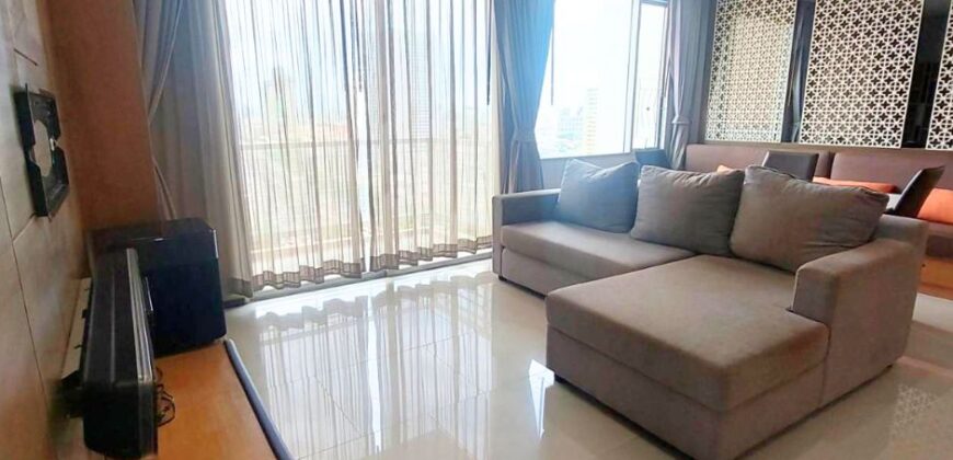 Modern 2-Bedroom Condo for Rent, wide balcony ideal for remote work, in Sathorn