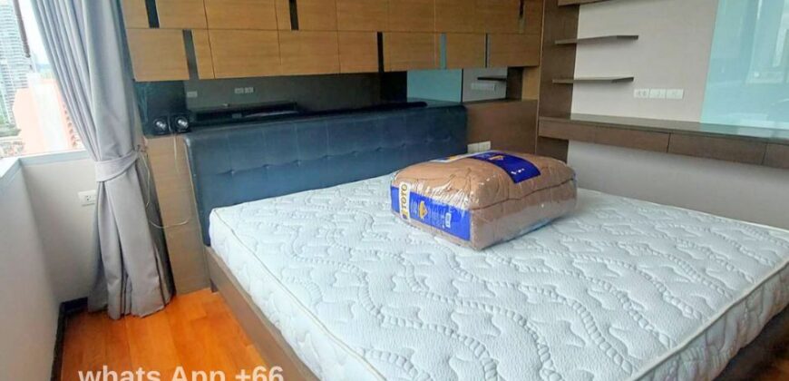 Modern 2-Bedroom Condo for Rent, wide balcony ideal for remote work, in Sathorn