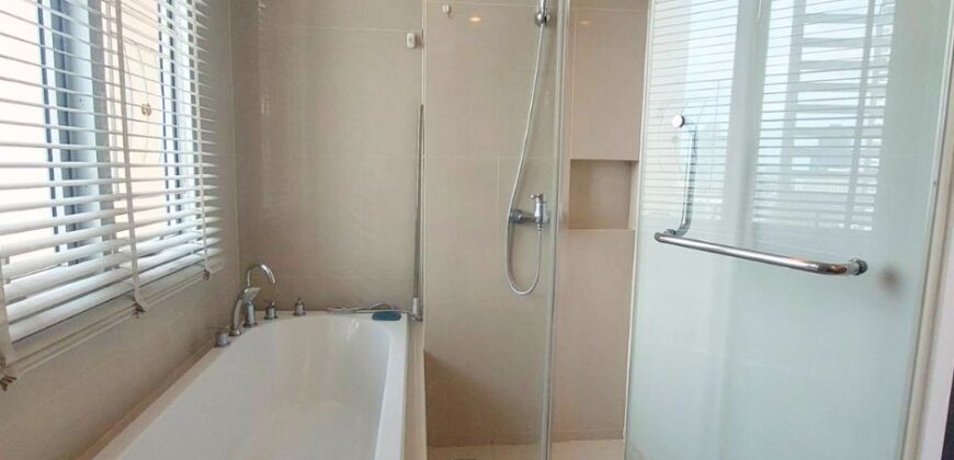Modern 2-Bedroom Condo for Rent, wide balcony ideal for remote work, in Sathorn