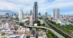 Modern 2-Bedroom Condo for Rent, wide balcony ideal for remote work, in Sathorn