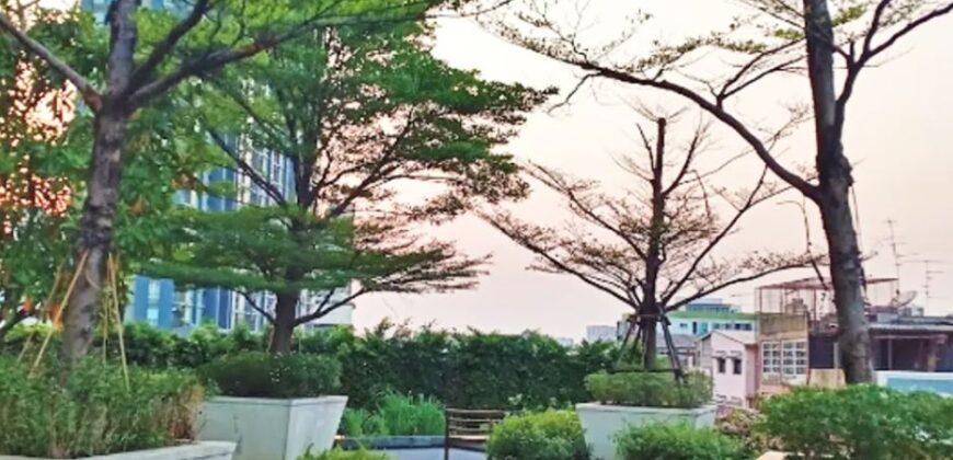 Modern 2-Bedroom Condo for Rent, wide balcony ideal for remote work, in Sathorn