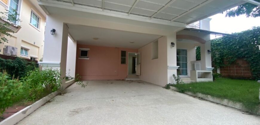 ขายบ้านเดี่ยว สุขาภิบาล 2 เนื้อที่ 61ตร.วา 3 ห้องนอน ใกล้สุวรรณภูมิ ราคา 6.8 ล้าน